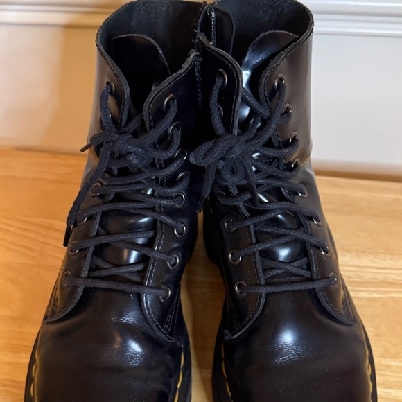 DR. Martens Jodon Platform Boots Black Leather Women’s‎ Size 5 - Picture 9 of 16